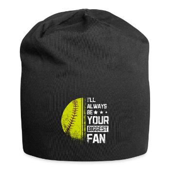 I'll always be your biggest fan softball fan - Jersey-Beanie - Schwarz - Vorne