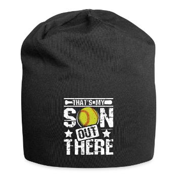 C’est mon fils là-bas qui joue au softball - Bonnet en jersey - noir - Devant