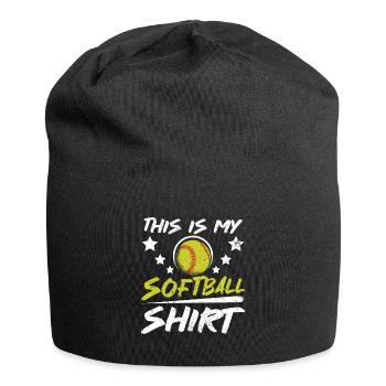 C’est ma balle molle - Bonnet en jersey - noir - Devant