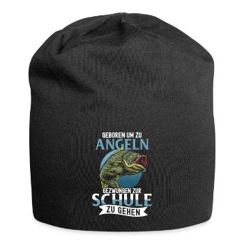 Angeln Fishing Fisher Angelrute Karpfen Rute Fisch - Jersey-Beanie - Schwarz - Vorne
