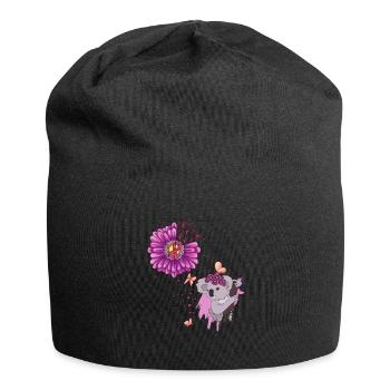 Breast Cancer Gift Breast Cancer Cancer Pink - Jersey Beanie - black - Front