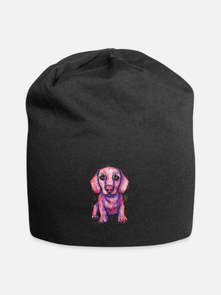 Teckel Cadeau Dixie Viennese Doxie Teckel - Bonnet en jersey - noir