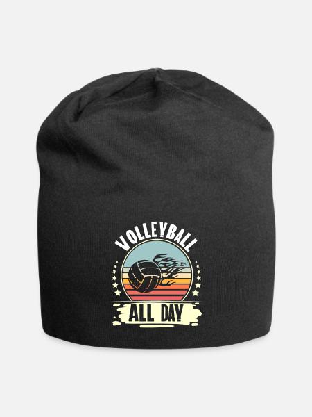 Volley-ball - Bonnet en jersey - noir