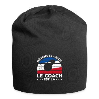 Détendez-Vous Le Coach Est Là Coaching - Bonnet en jersey - noir - Devant