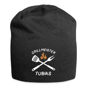 Grillmeister Tobias - Jersey-Beanie - Schwarz - Vorne