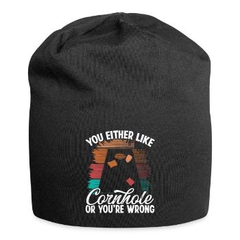 Cornhole Player ou vous vous trompez Cornhole TeamCornh - Bonnet en jersey - noir - Devant