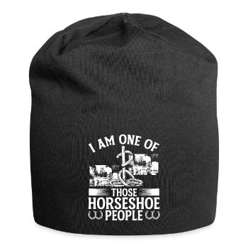 Horseshoe Pitching Game One of those people - Jersey-Beanie - Schwarz - Vorne