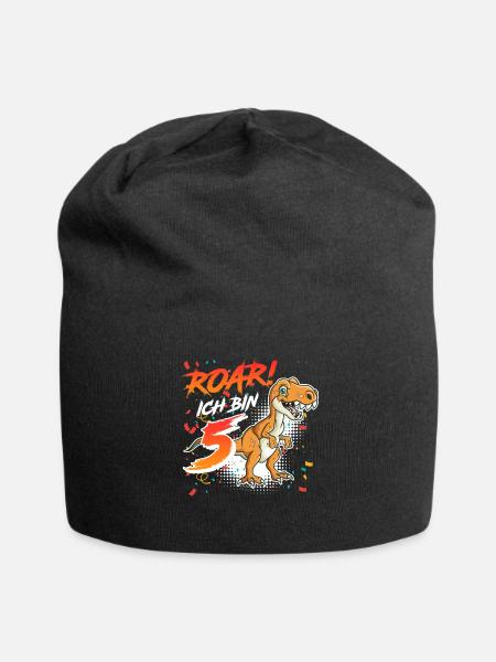 5. Geburtstag Junge 5 Jahre Sohn Kind - Jersey-Beanie - Schwarz