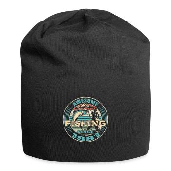 Awesome since 1981. Angel, Angler Geburtstag - Jersey-Beanie - Schwarz - Vorne