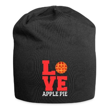 Tarte aux pommes - Bonnet en jersey - noir - Devant