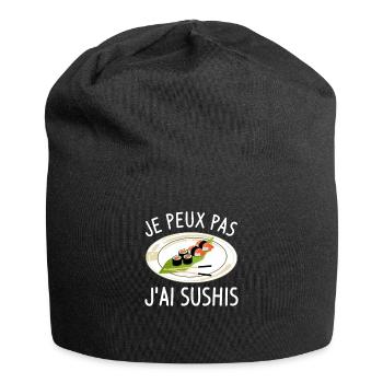 Je Peux Pas J'ai Sushis Sushi Cuisine Japonaise - Bonnet en jersey - noir - Devant