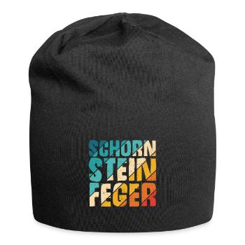 Schorn Stein Feger Schornstein Glücksbringer Kamin - Jersey-Beanie - Schwarz - Vorne