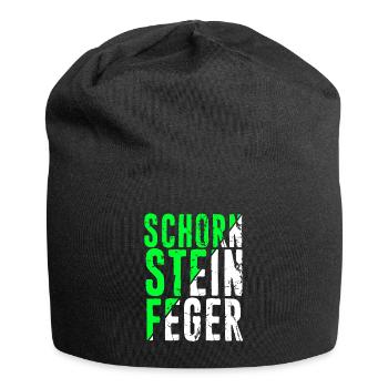 Schorn Stein Feger Schornstein Glücksbringer Kamin - Jersey-Beanie - Schwarz - Vorne