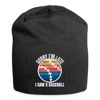 Baseball Lustig - Jersey-Beanie - Schwarz - Vorne