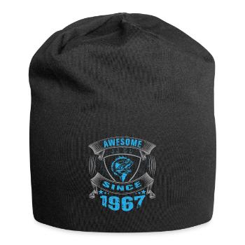Awesome since 1967. Angel, Angler Geburtstag - Jersey-Beanie - Schwarz - Vorne