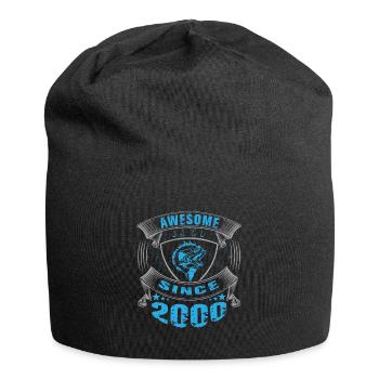 Awesome since 2000. Angel, Angler Geburtstag - Jersey-Beanie - Schwarz - Vorne