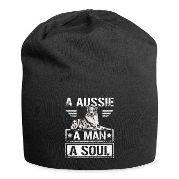 Un Australien Un homme Une âme - Bonnet en jersey - noir - Devant