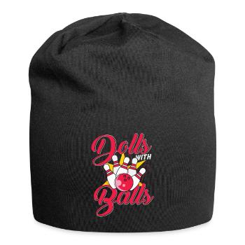 Dolls with balls bowling - Jersey-Beanie - Schwarz - Vorne