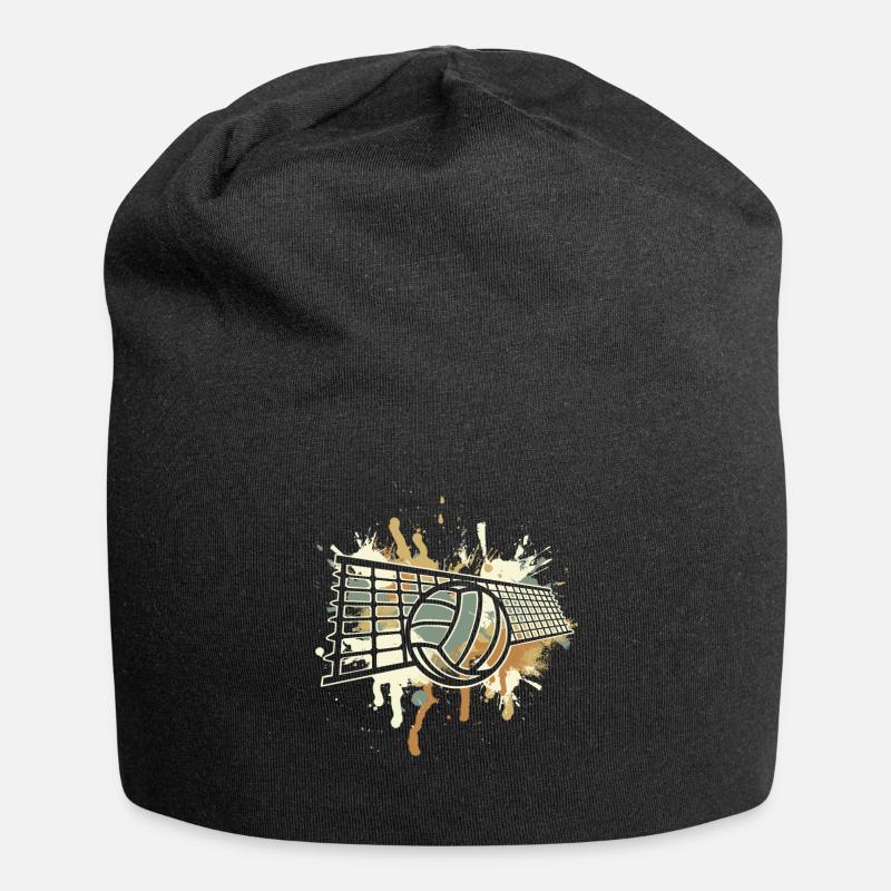 Volley-ball - Bonnet en jersey - noir