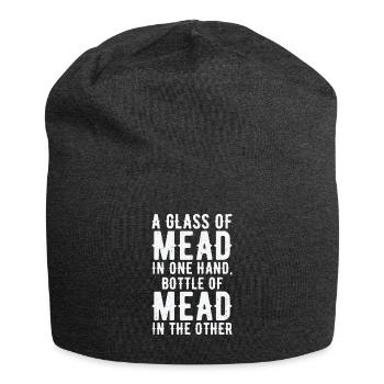 Honig Wein Met Biene Hausbrauer Viking Renaissance - Jersey-Beanie - Anthrazit - Vorne