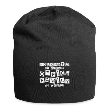 Arbeitskollege Büro Familie Freunde - Jersey-Beanie - Schwarz - Vorne