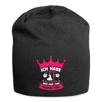 Junggesellinnenabschied Ich habe Ja gesagt! - Jersey-Beanie - Schwarz - Vorne