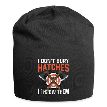 Lancer une hache - Bonnet en jersey - noir - Devant