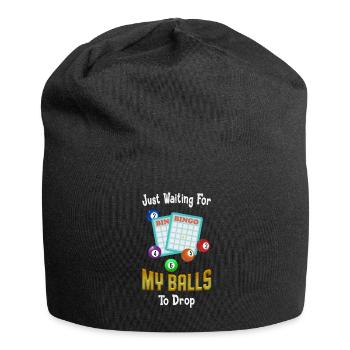 Funny Bingo Quote Bingo Player - Jersey Beanie - black - Front