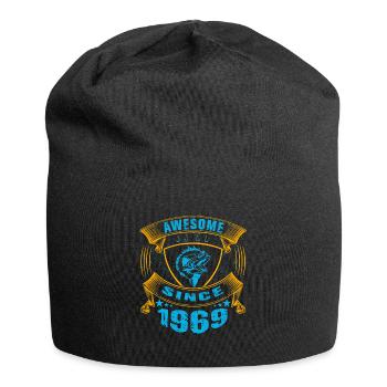 Awesome since 1969. Angel, Angler Birthday - Jersey Beanie - black - Front