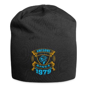 Awesome since 1979. Angel, Angler's birthday - Jersey Beanie - black - Front