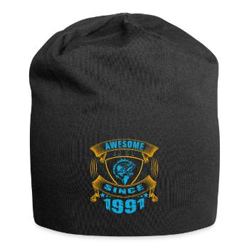Génial depuis 1991. Angel, l’anniversaire d’un pêcheur - Bonnet en jersey - noir - Devant