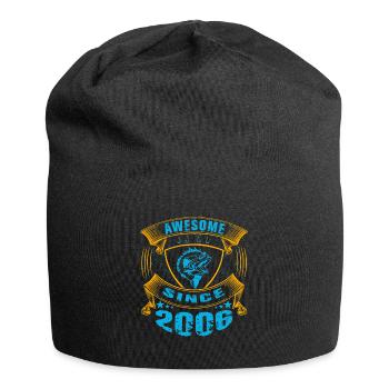 Génial depuis 2006. Angel, l’anniversaire du pêcheur - Bonnet en jersey - noir - Devant