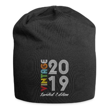 Vintage 2019 Vintage Birthday Retro Vintage - Jersey Beanie - black - Front