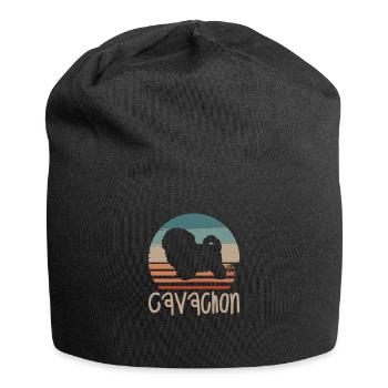 Vintage Retro Cavachon Dog Lover - Bonnet en jersey - noir - Devant