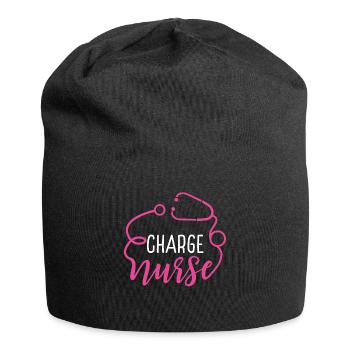 Charge Nurse Appreciation Heart Stethoscope - Jersey-Beanie - Schwarz - Vorne