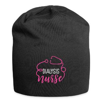 Appréciation infirmière en dialyse Stéthoscope cardiaque - Bonnet en jersey - noir - Devant