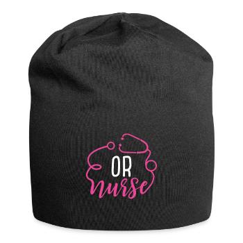 Operating Room Nurse Appreciation Stethoscope - Jersey Beanie - black - Front