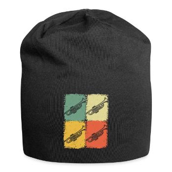 Trumpet Trumpet Player Trumpeter - Jersey Beanie - black - Front
