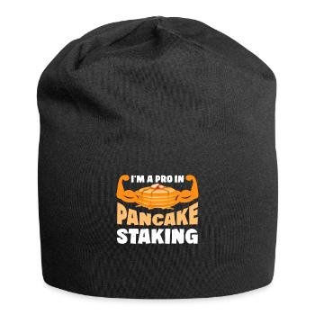 Pancake Stacker Petit déjeuner Pancake Day Large - Bonnet en jersey - noir - Devant