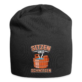 Sauna - Jersey-Beanie - Schwarz - Vorne