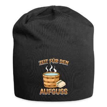 Sauna - Jersey-Beanie - Schwarz - Vorne