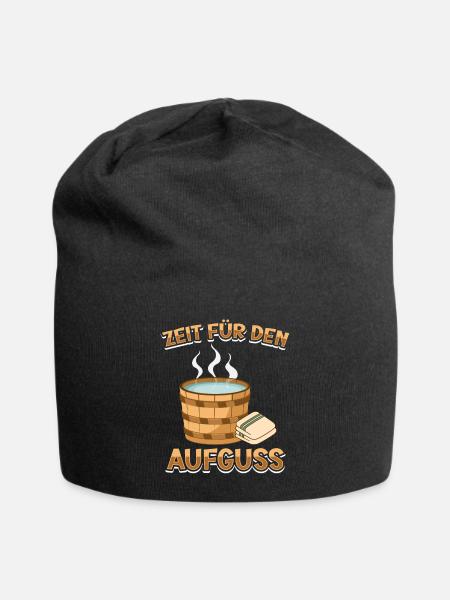 Sauna - Jersey-Beanie - Schwarz