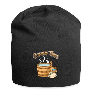 Sauna - Jersey-Beanie - Schwarz - Vorne