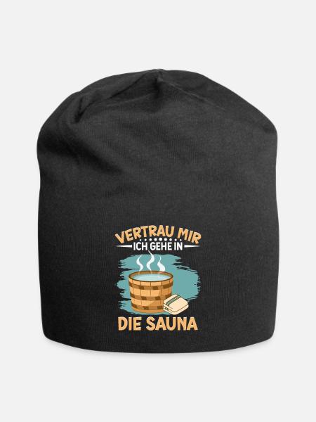 Sauna - Jersey-Beanie - Schwarz