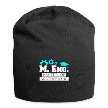 Ich bin Master of Engineering Master Abschluss - Jersey-Beanie - Schwarz - Vorne