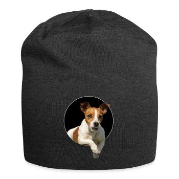 Jack Russell hors du trou - Bonnet en jersey - charbon - Devant