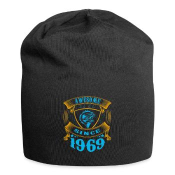 Génial depuis 1969. Ange, Angler Anniversaire - Bonnet en jersey - noir - Devant