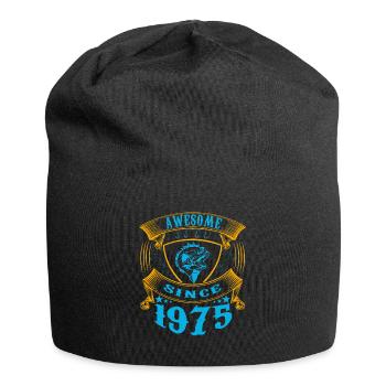 Awesome since 1975. Angel, Angler's Birthday - Jersey Beanie - black - Front