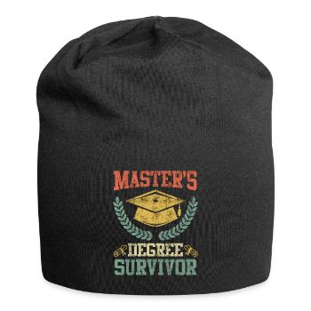 Completed Masters Degree Survivor Master Degree - Jersey Beanie - black - Front