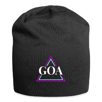 GOA Techno House Party EDM Festival Electro Rave - Jersey Beanie - black - Front